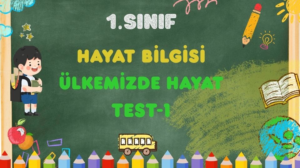 1. Sınıf-HAYAT BİLGİSİ-Ülkemizde Hayat-Test 1 1 1. Sınıf-HAYAT BİLGİSİ-Ülkemizde Hayat-Test 1