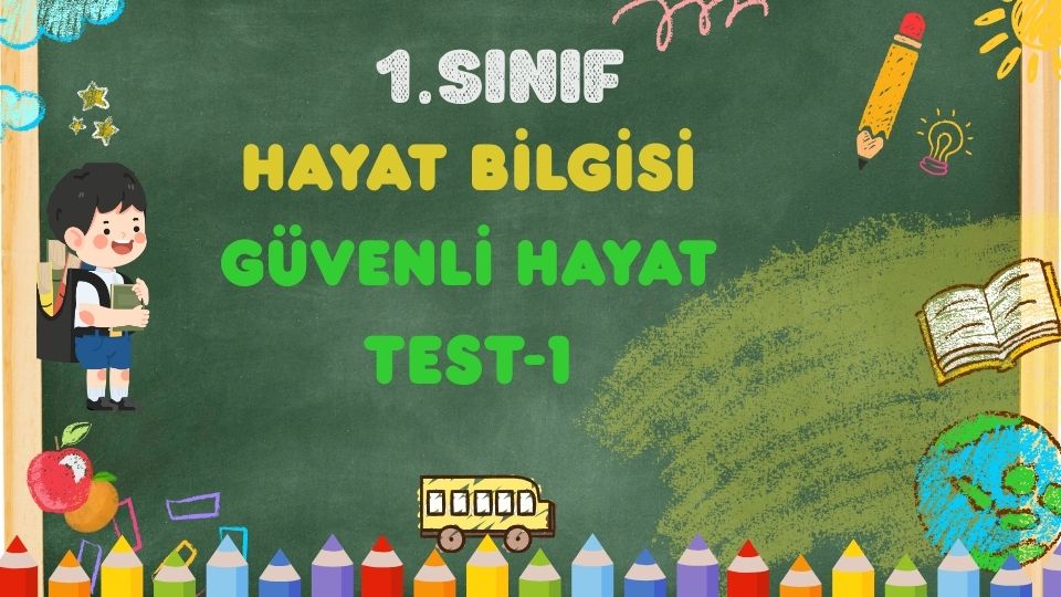 1. Sınıf-HAYAT BİLGİSİ-Güvenli Hayat-Test 1 1 1. Sınıf-HAYAT BİLGİSİ-Güvenli Hayat-Test 1