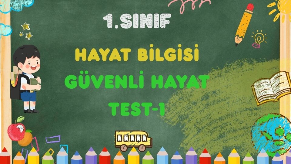 1. Sınıf HAYAT BİLGİSİ-Güvenli Hayat-Test-1 1 1. Sınıf HAYAT BİLGİSİ-Güvenli Hayat-Test-1