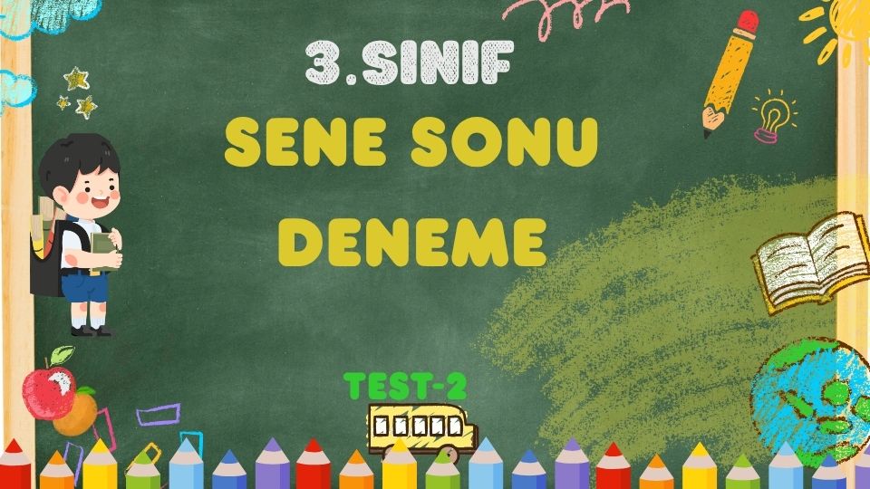 3.Sınıf-TÜM DERSLER-DENEME Test-1