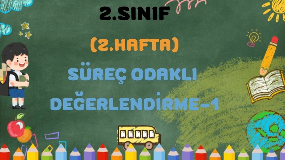 2.HAFTA SÜREÇ ODAKLI DEĞERLENDİRME TEST 1 1 2.HAFTA SÜREÇ ODAKLI DEĞERLENDİRME TEST 1