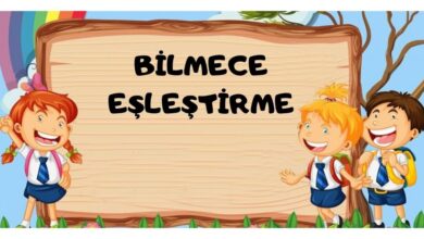 BİLMECE EŞLEŞTİRME