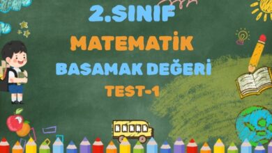 2.SINIF MATEMATİK DOĞAL SAYILAR BASAMAK DEĞERİ TEST 1