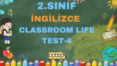 2.SINIF İNGİLİZCE CLASSROOM LIFE TEST 4