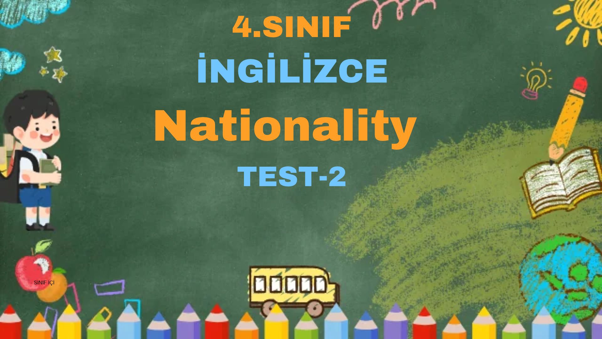 4.Sınıf İngilizce Unite 2 Nationality